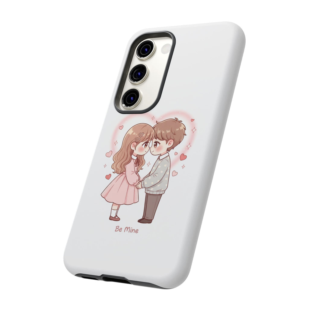 NDR™ Cute Couple "Be Mine" Phone Case. Romantic Valentine’s Protective Cover