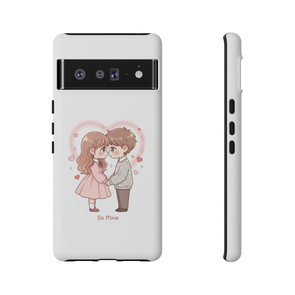 NDR™ Cute Couple "Be Mine" Phone Case. Romantic Valentine’s Protective Cover