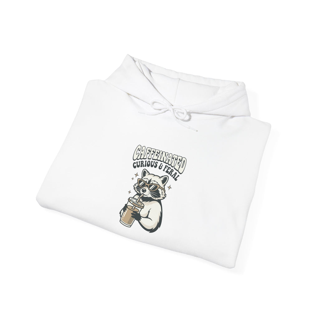 Feral Raccoon Moonlit Wilderness Hoodie | Celestial Trash-Panda Aesthetic