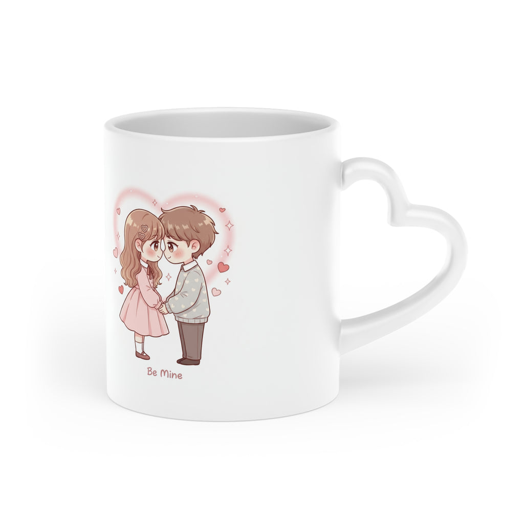 NDR™ Cute Couples Coffee Mug. Sweet Heart Illustration