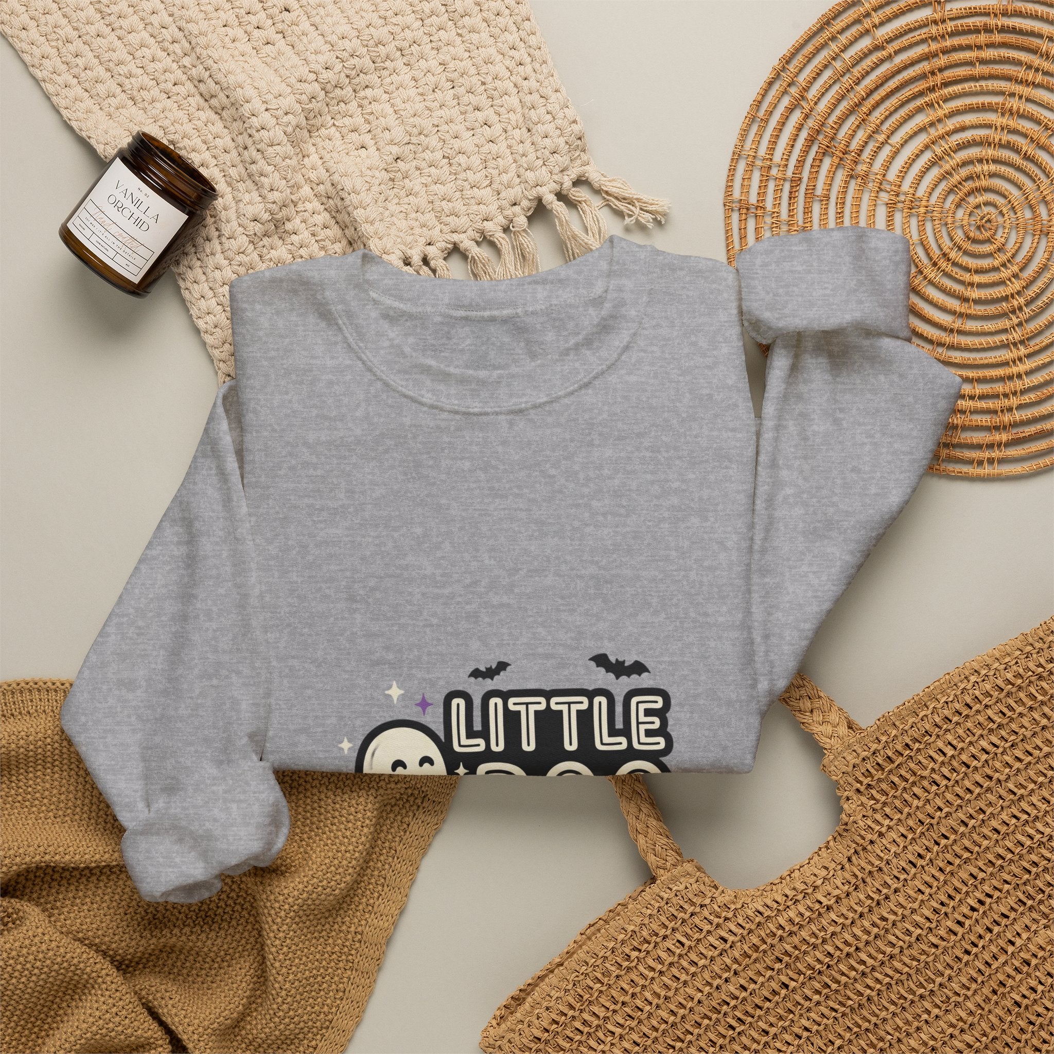 Little Boo Sweatshirt | Halloween Family Shirts, Cute Ghost Pumpkin Design