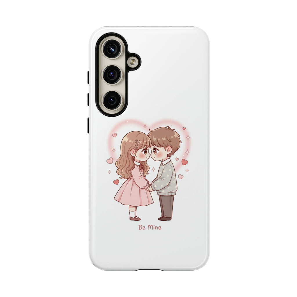 NDR™ Cute Couple "Be Mine" Phone Case. Romantic Valentine’s Protective Cover