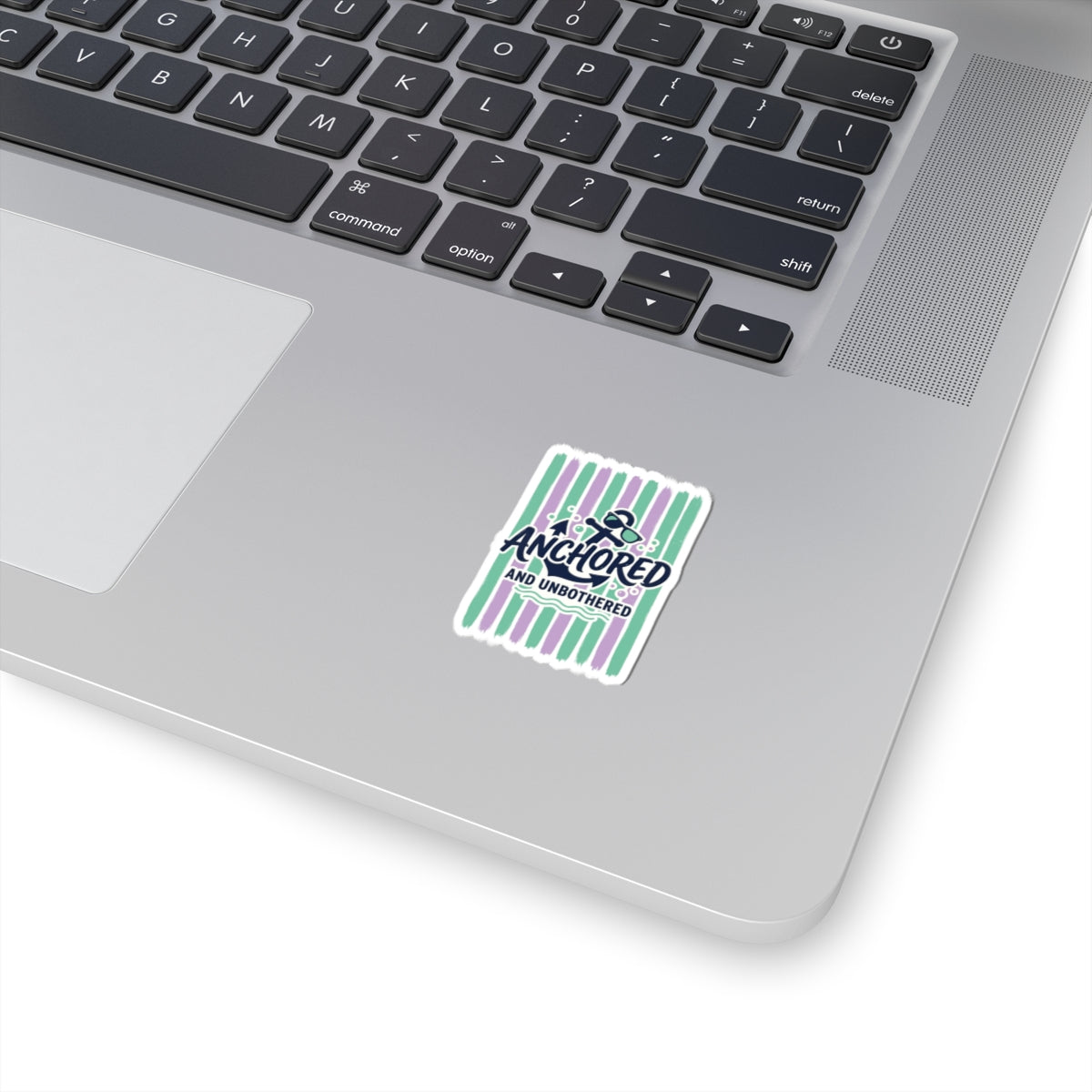Anchored and Unbothered Kiss-Cut Stickers | Cruise Vacation, Nautical Stripes