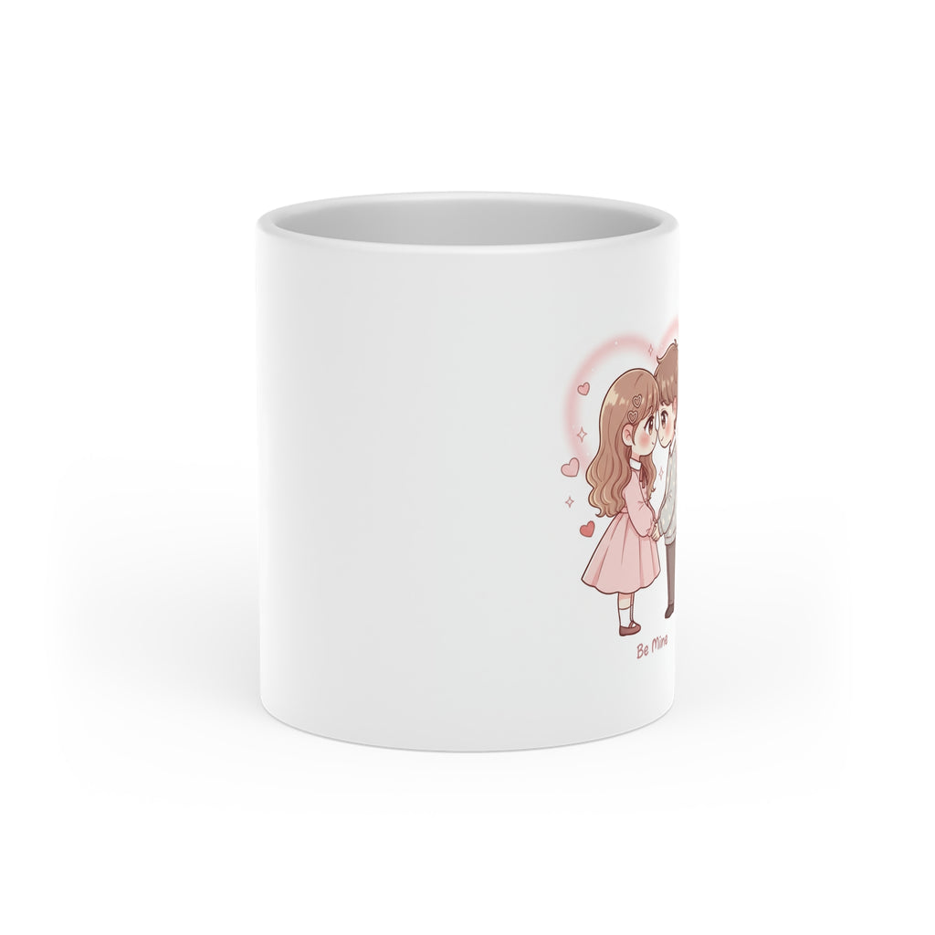 NDR™ Cute Couples Coffee Mug. Sweet Heart Illustration