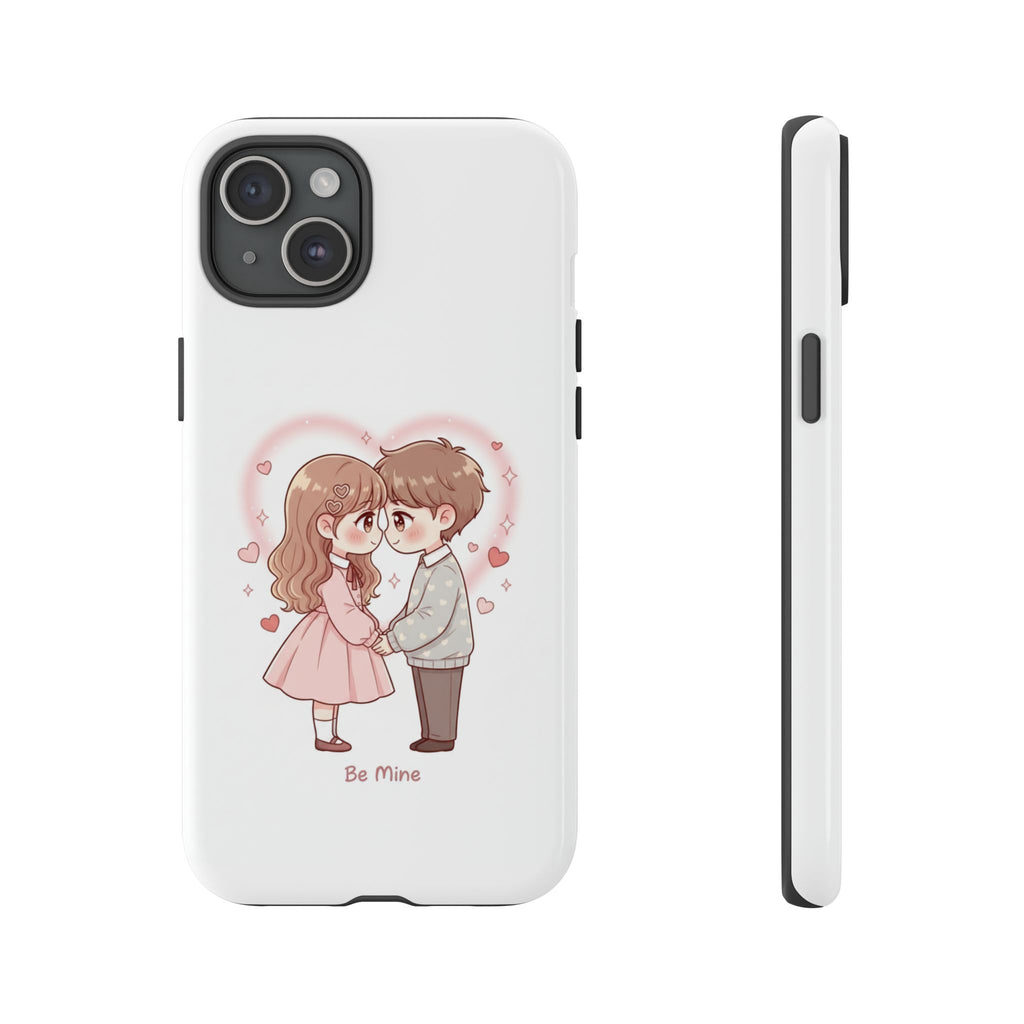 NDR™ Cute Couple "Be Mine" Phone Case. Romantic Valentine’s Protective Cover