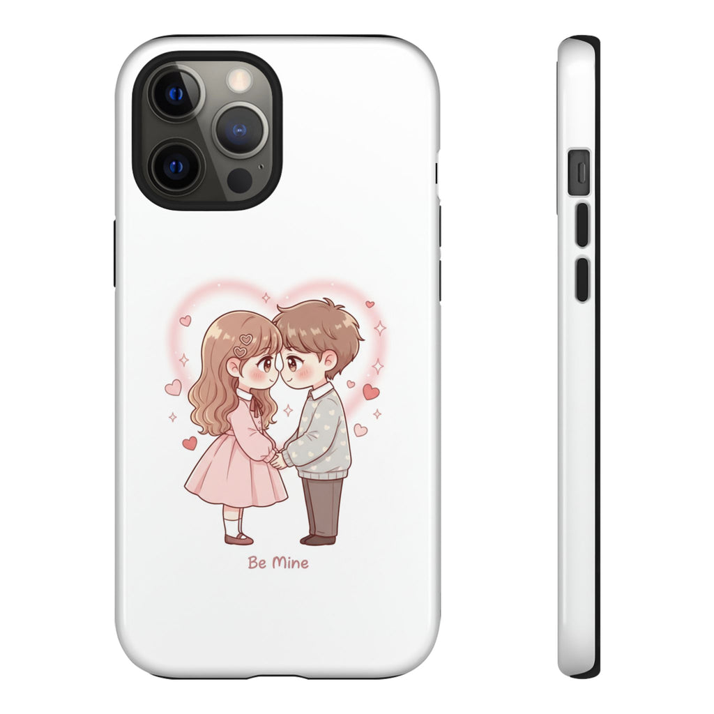 NDR™ Cute Couple "Be Mine" Phone Case. Romantic Valentine’s Protective Cover