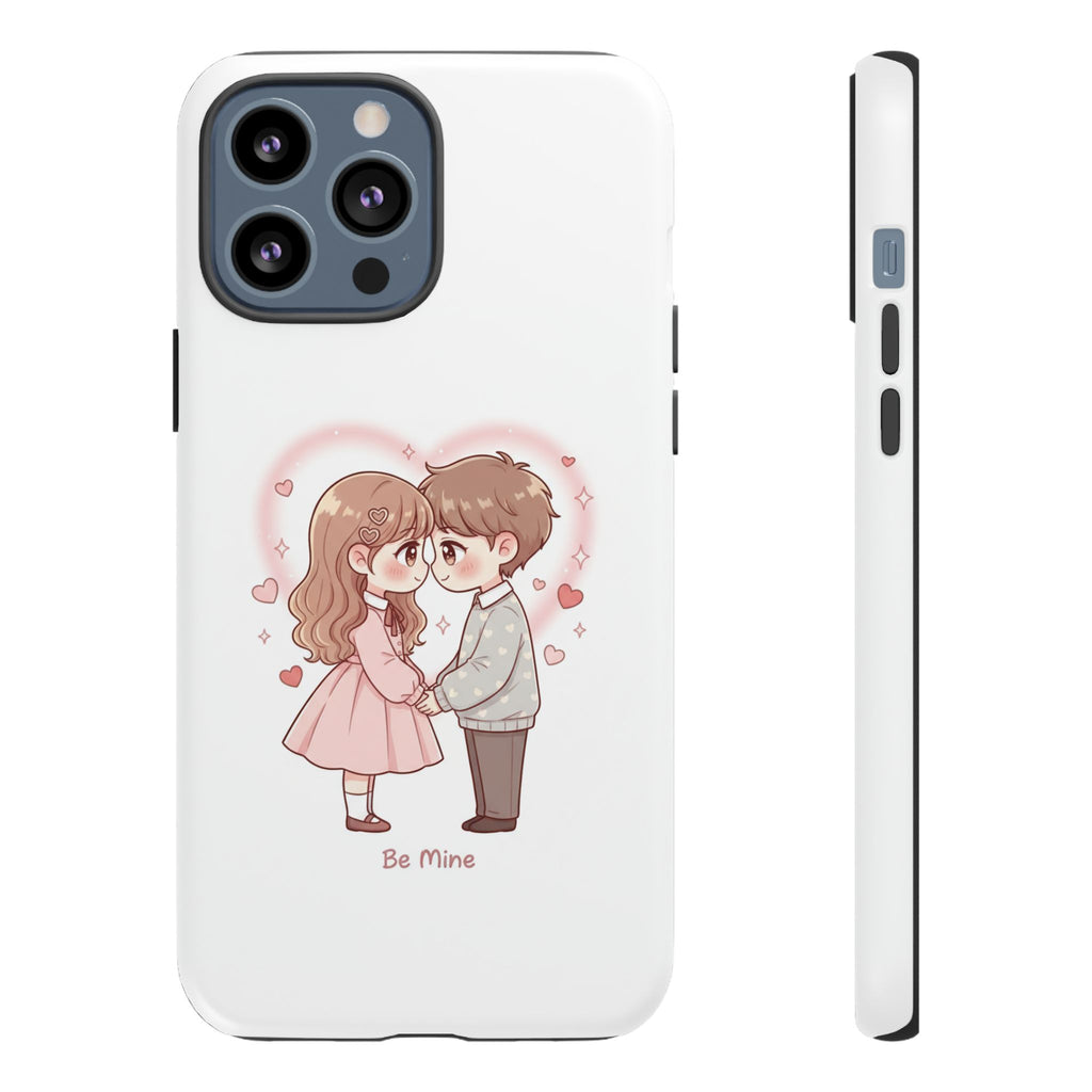 NDR™ Cute Couple "Be Mine" Phone Case. Romantic Valentine’s Protective Cover