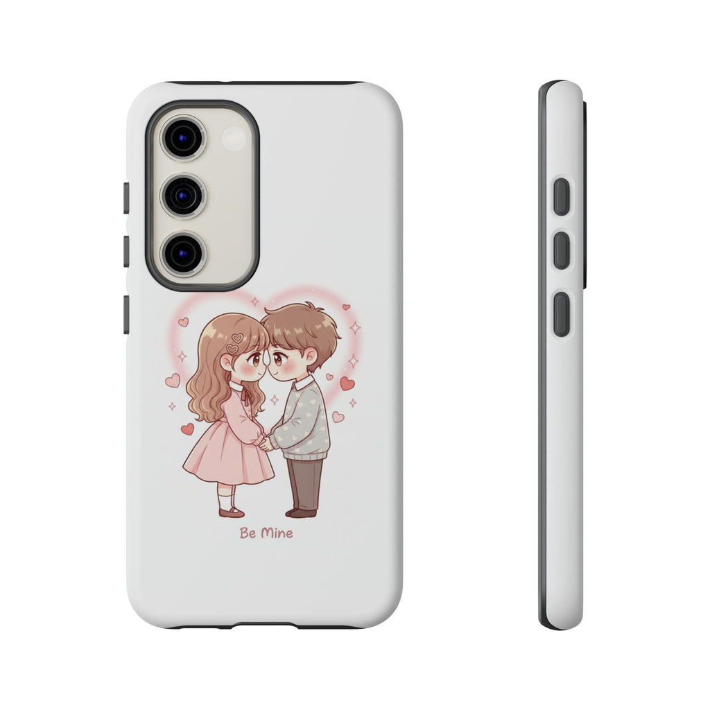 NDR™ Cute Couple "Be Mine" Phone Case. Romantic Valentine’s Protective Cover