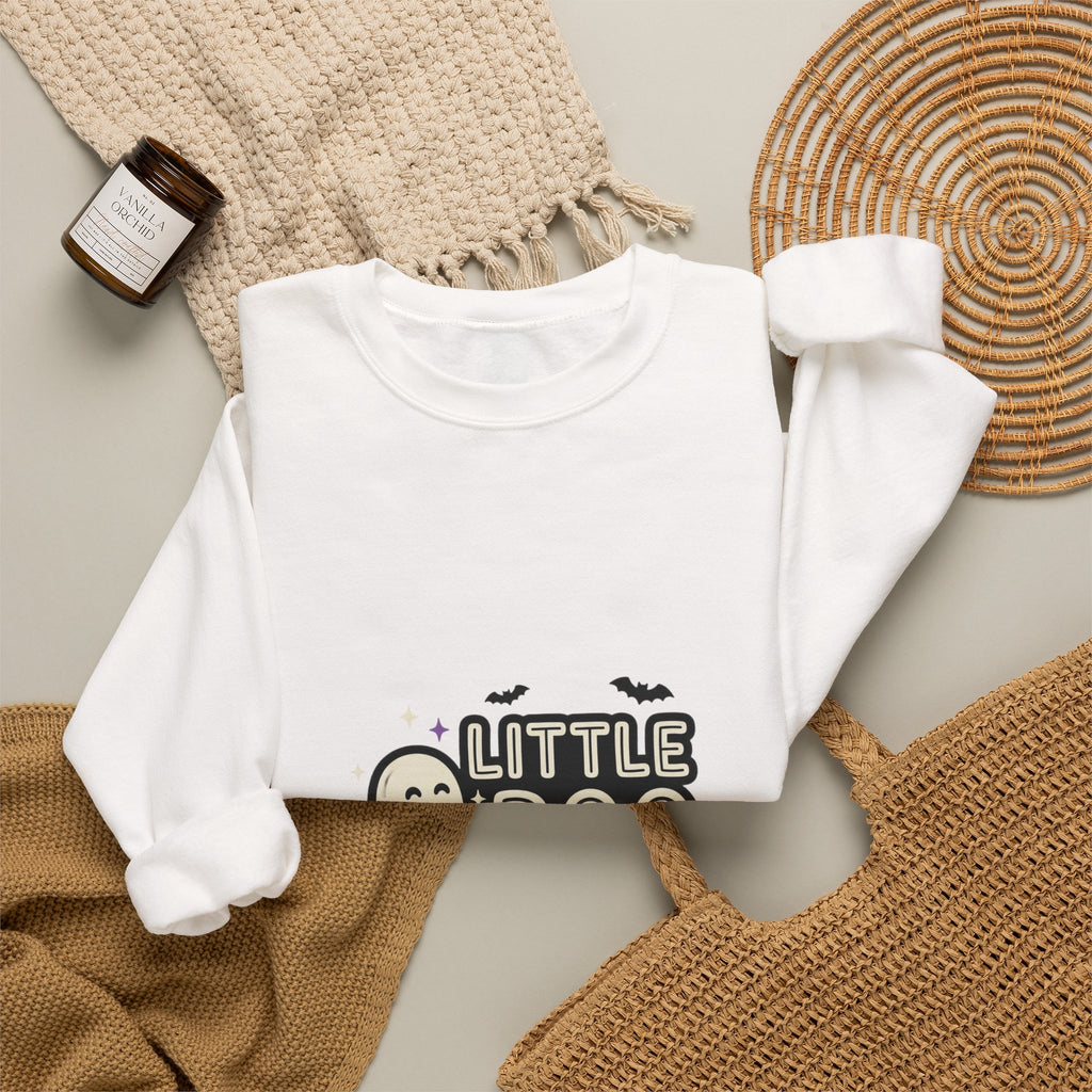 Little Boo Sweatshirt | Halloween Family Shirts, Cute Ghost Pumpkin Design