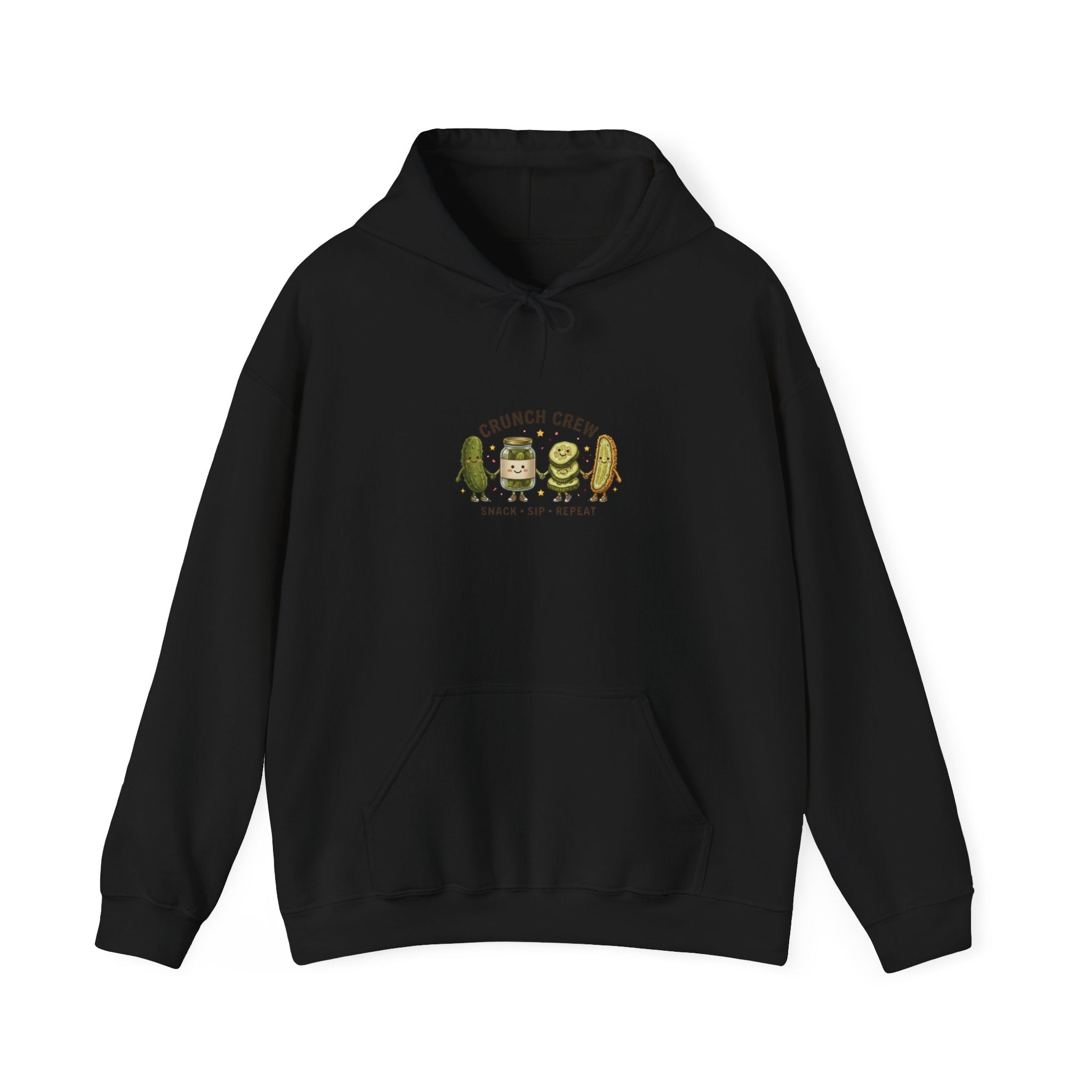 Crunch Crew Pickles Hoodie | Funny Pickle Graphic, Retro Snack Aesthetic