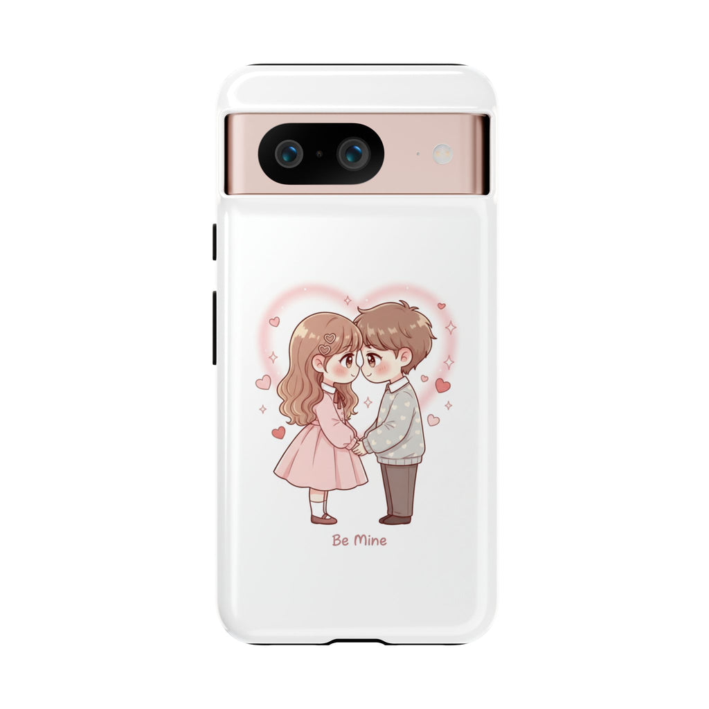 NDR™ Cute Couple "Be Mine" Phone Case. Romantic Valentine’s Protective Cover