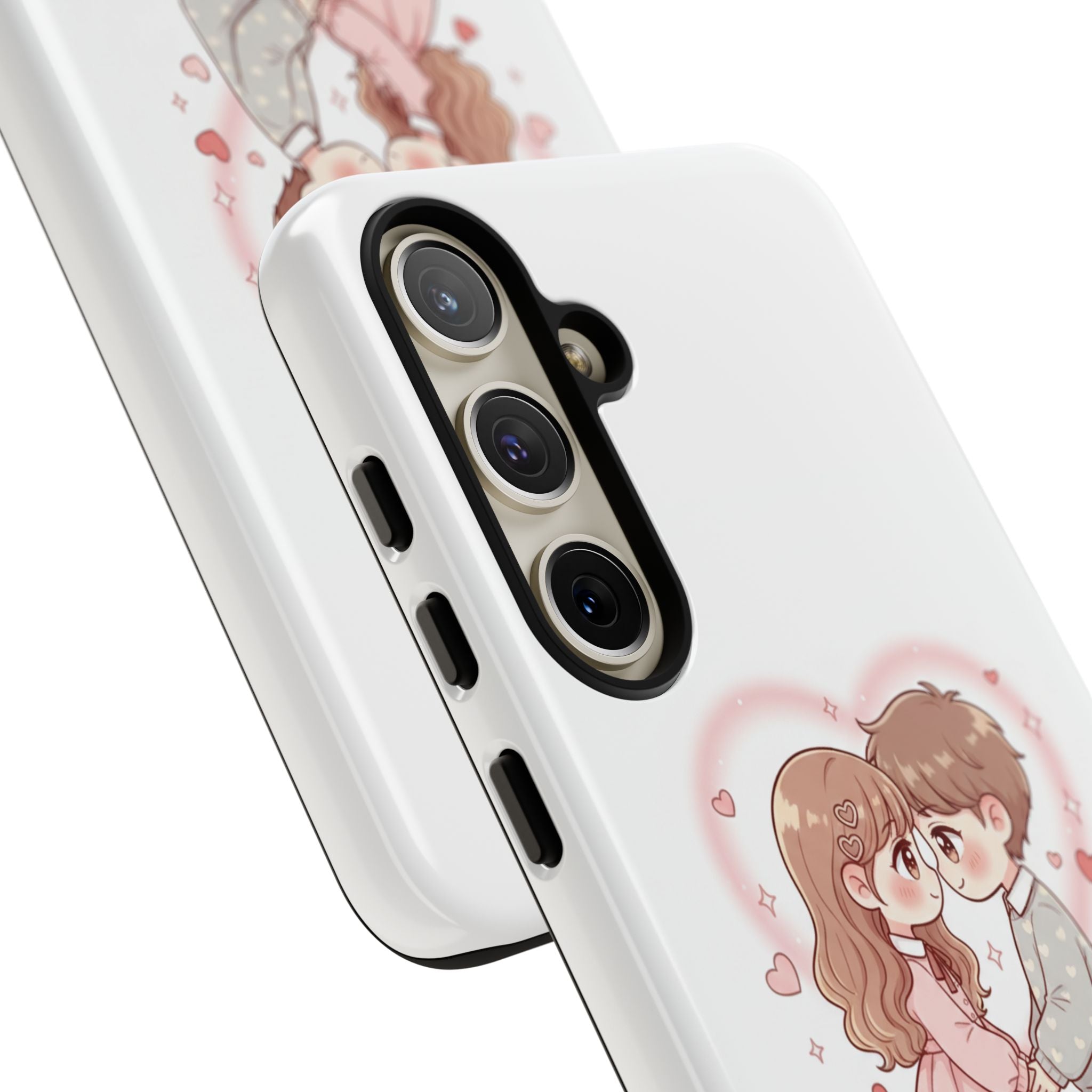 NDR™ Cute Couple "Be Mine" Phone Case. Romantic Valentine’s Protective Cover