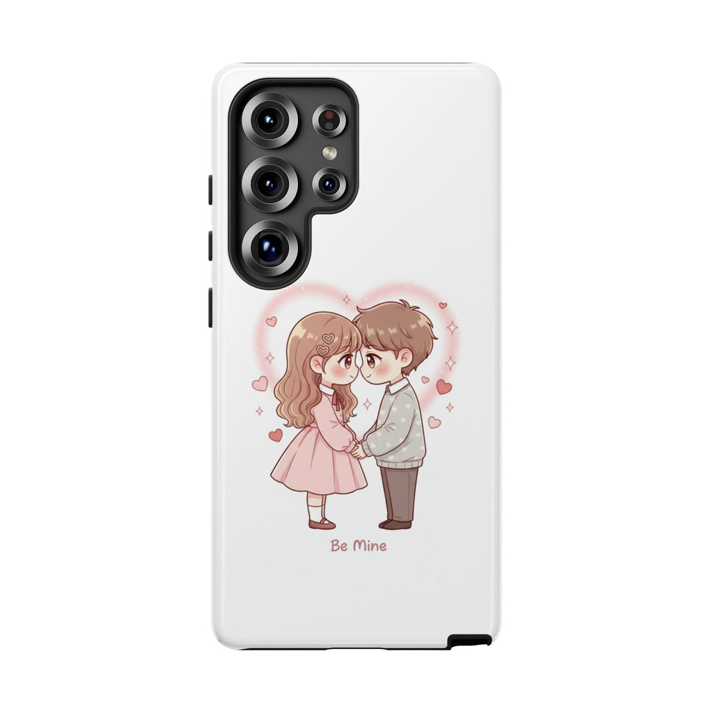 NDR™ Cute Couple "Be Mine" Phone Case. Romantic Valentine’s Protective Cover