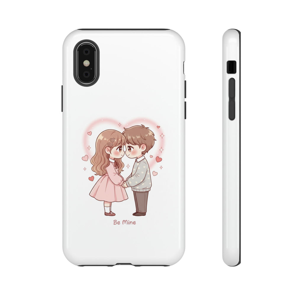 NDR™ Cute Couple "Be Mine" Phone Case. Romantic Valentine’s Protective Cover