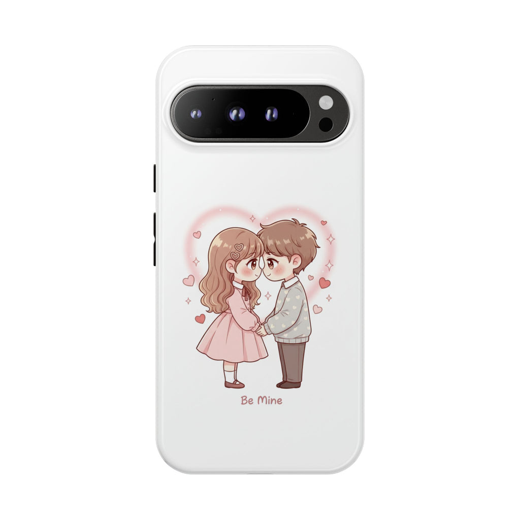 NDR™ Cute Couple "Be Mine" Phone Case. Romantic Valentine’s Protective Cover