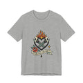 Grease and Grit Heart Flame Tee | Traditional Tattoo Style, Banner & Rose