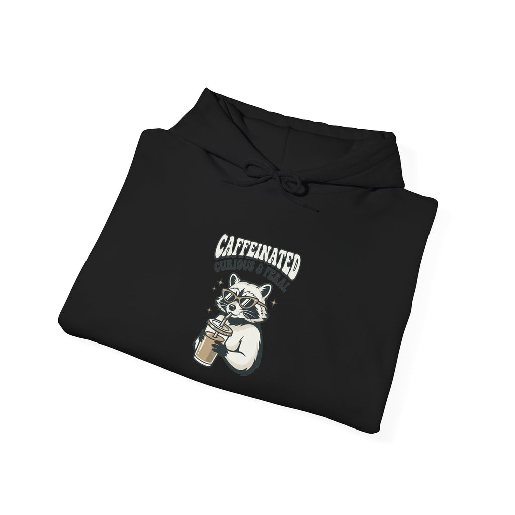 Feral Raccoon Moonlit Wilderness Hoodie | Celestial Trash-Panda Aesthetic
