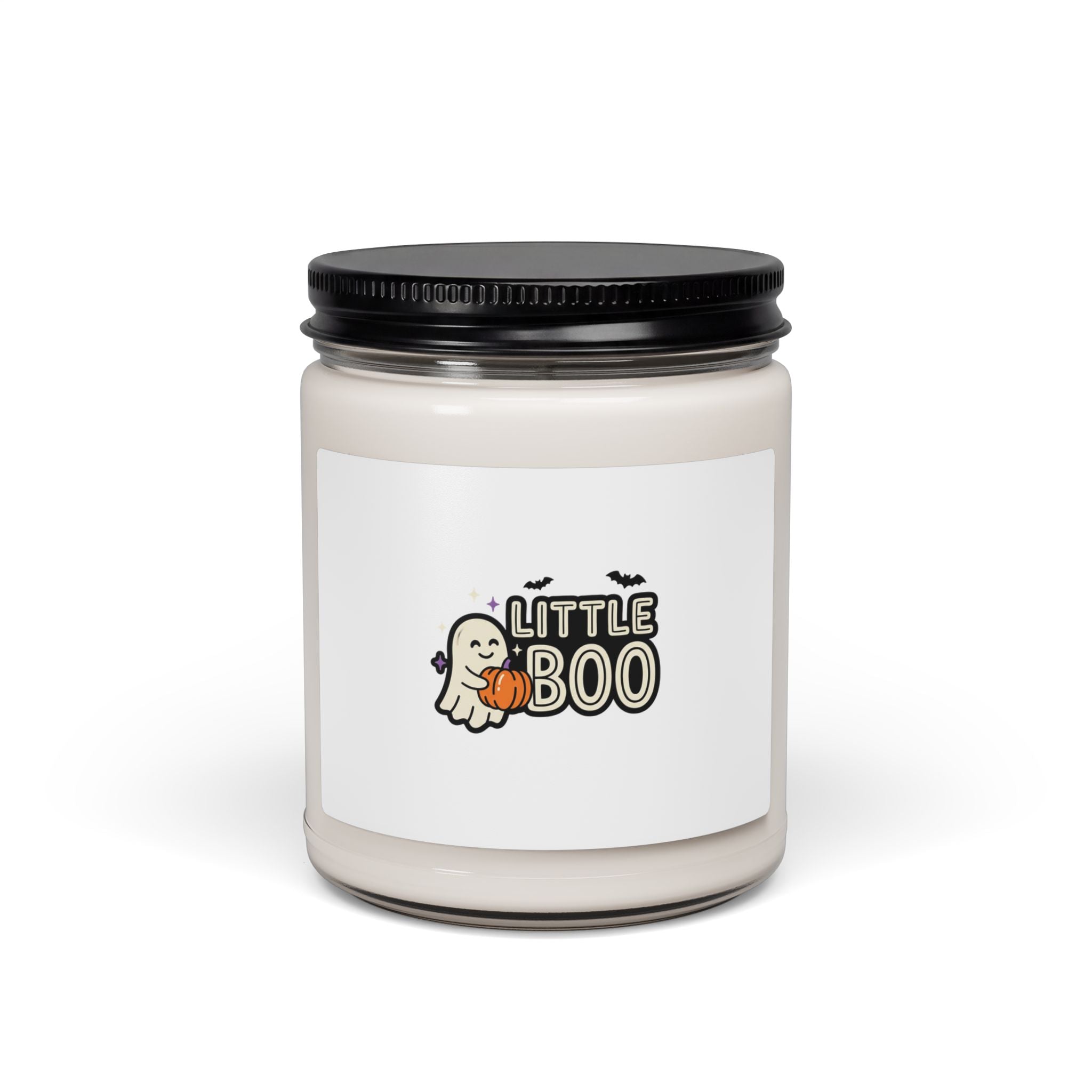 Little Boo Halloween Candle | Scented Soy, Pumpkin Ghost Label
