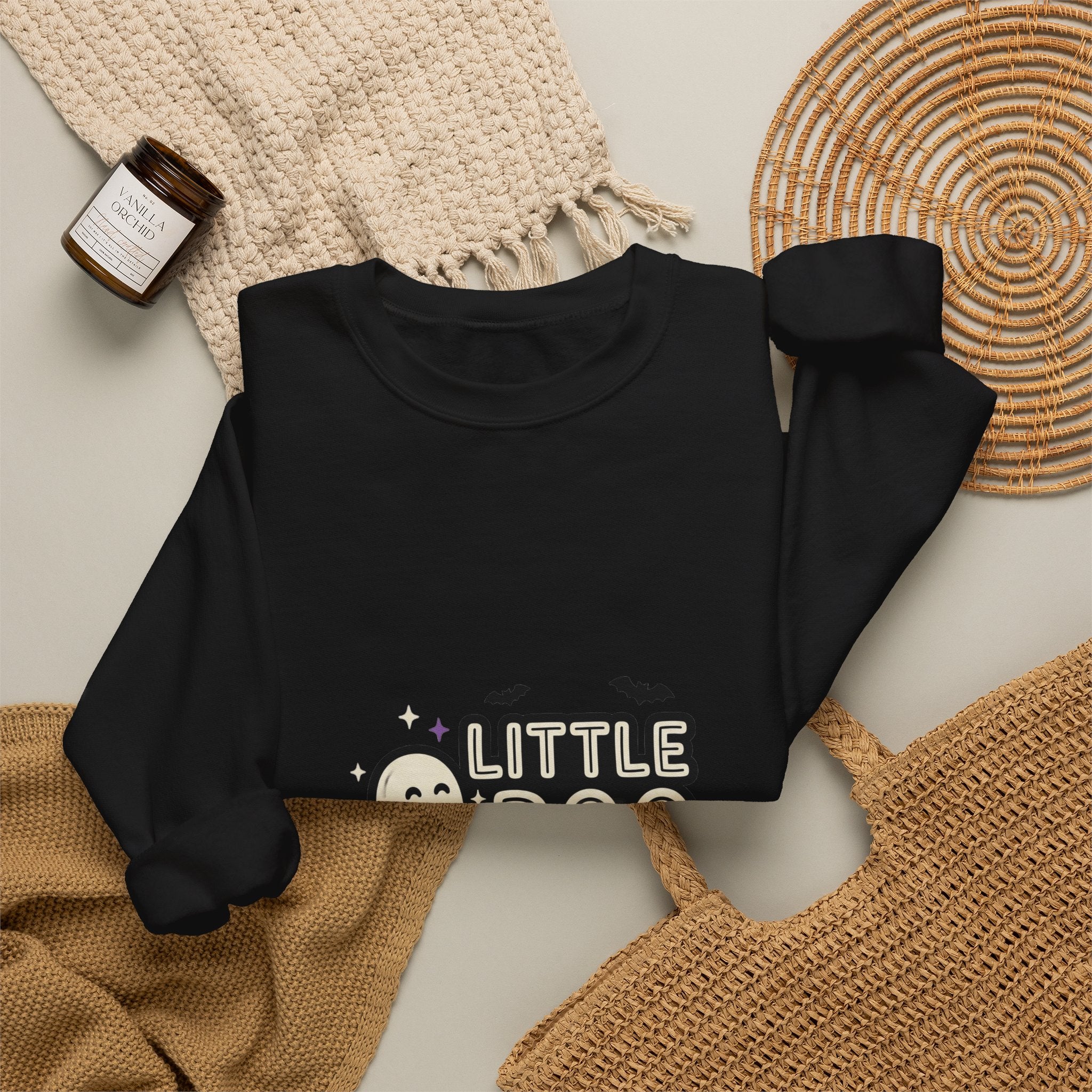 Little Boo Sweatshirt | Halloween Family Shirts, Cute Ghost Pumpkin Design