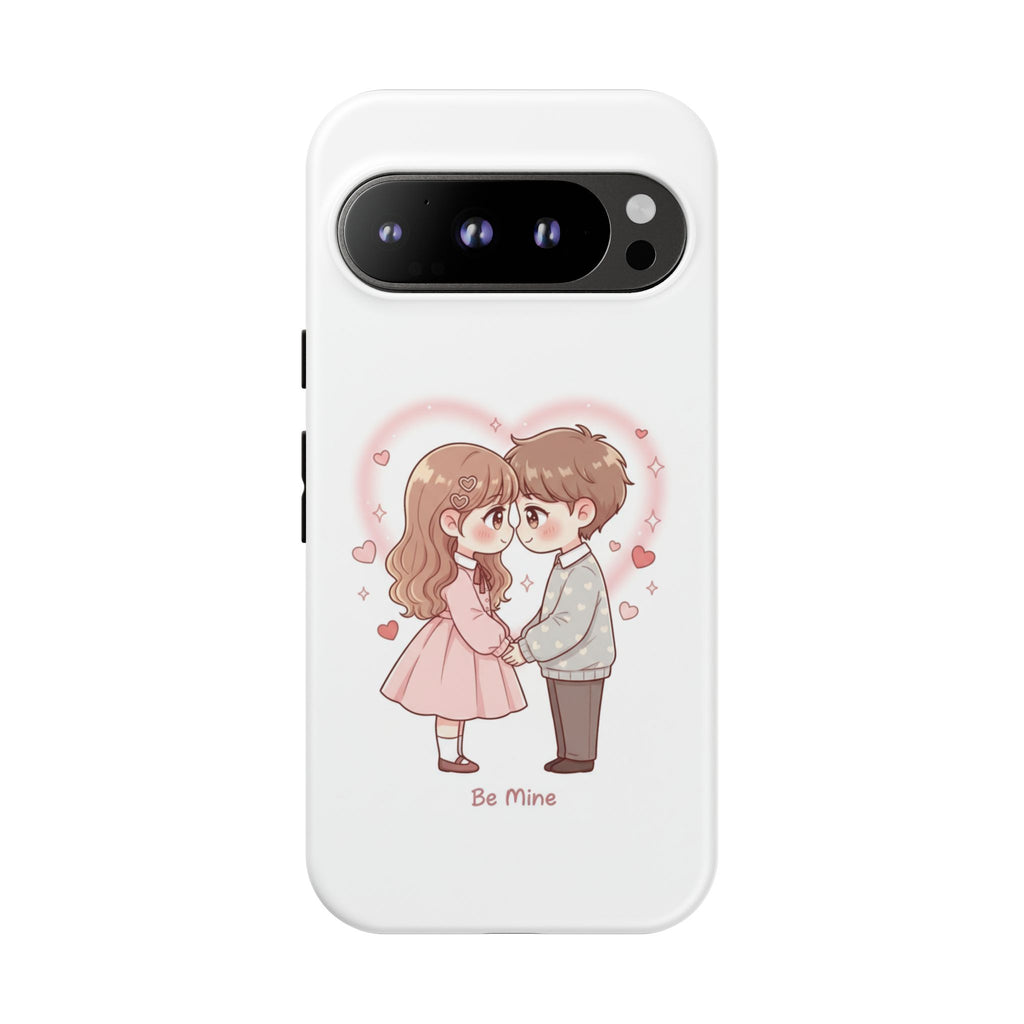 NDR™ Cute Couple "Be Mine" Phone Case. Romantic Valentine’s Protective Cover