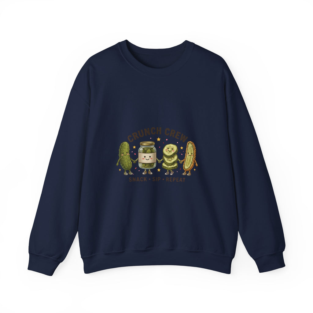 Crunch Crew Pickle Crewneck Sweatshirt | Pickles, Snack Sip Repeat