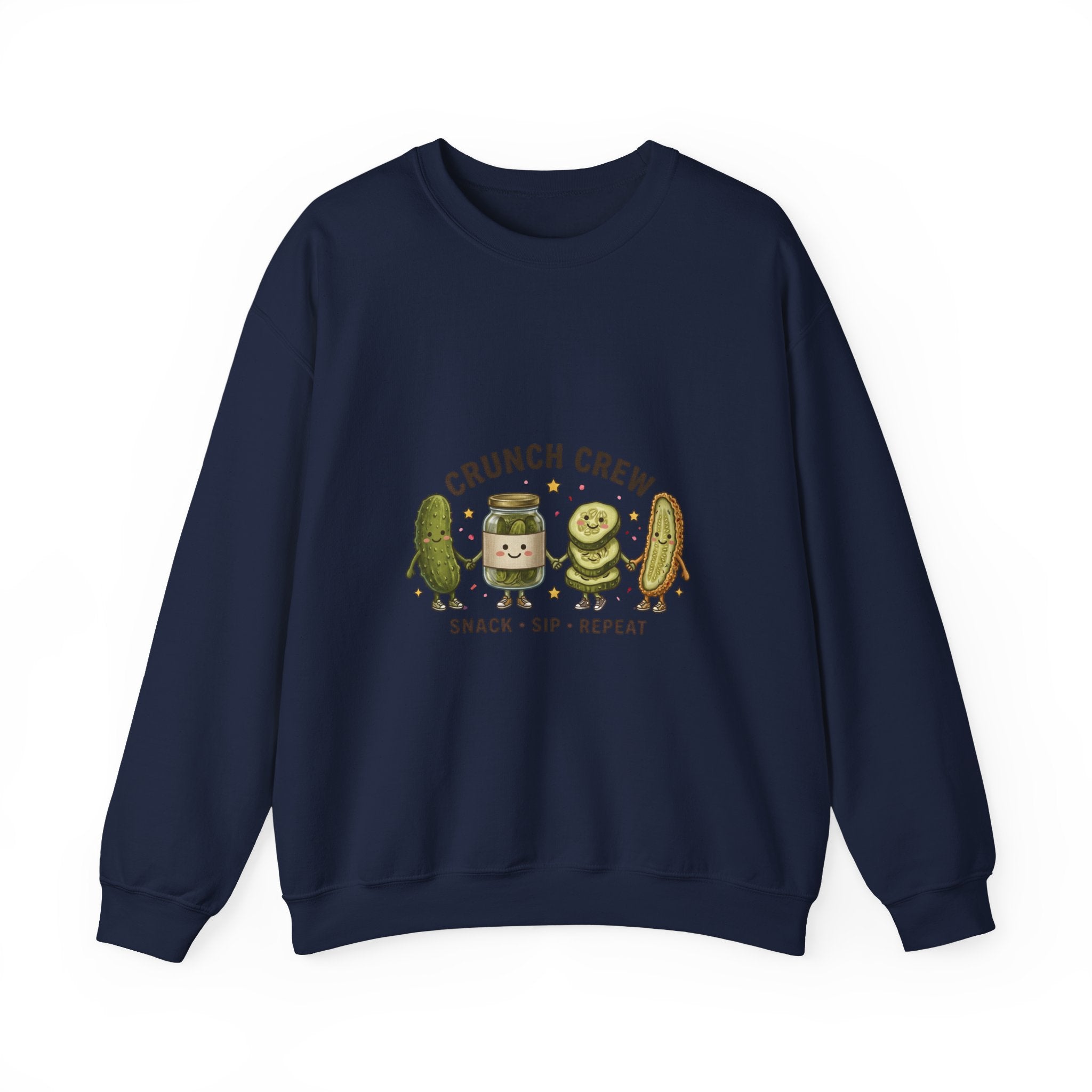 Crunch Crew Pickle Crewneck Sweatshirt | Pickles, Snack Sip Repeat
