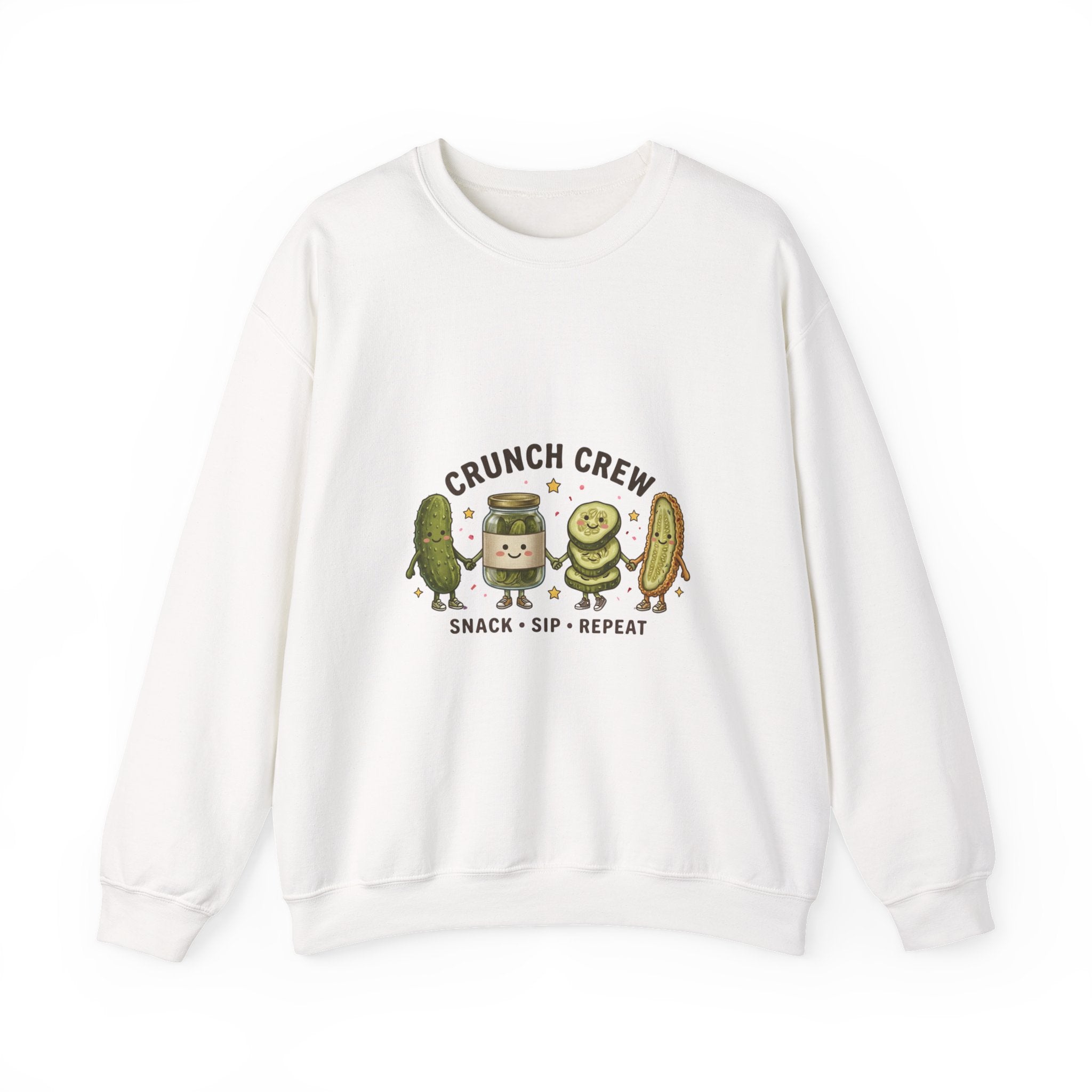 Crunch Crew Pickle Crewneck Sweatshirt | Pickles, Snack Sip Repeat