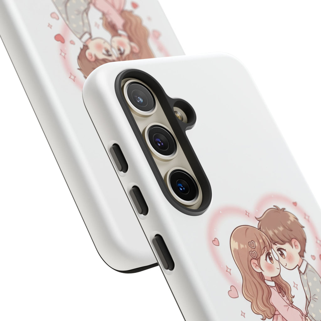 NDR™ Cute Couple "Be Mine" Phone Case. Romantic Valentine’s Protective Cover