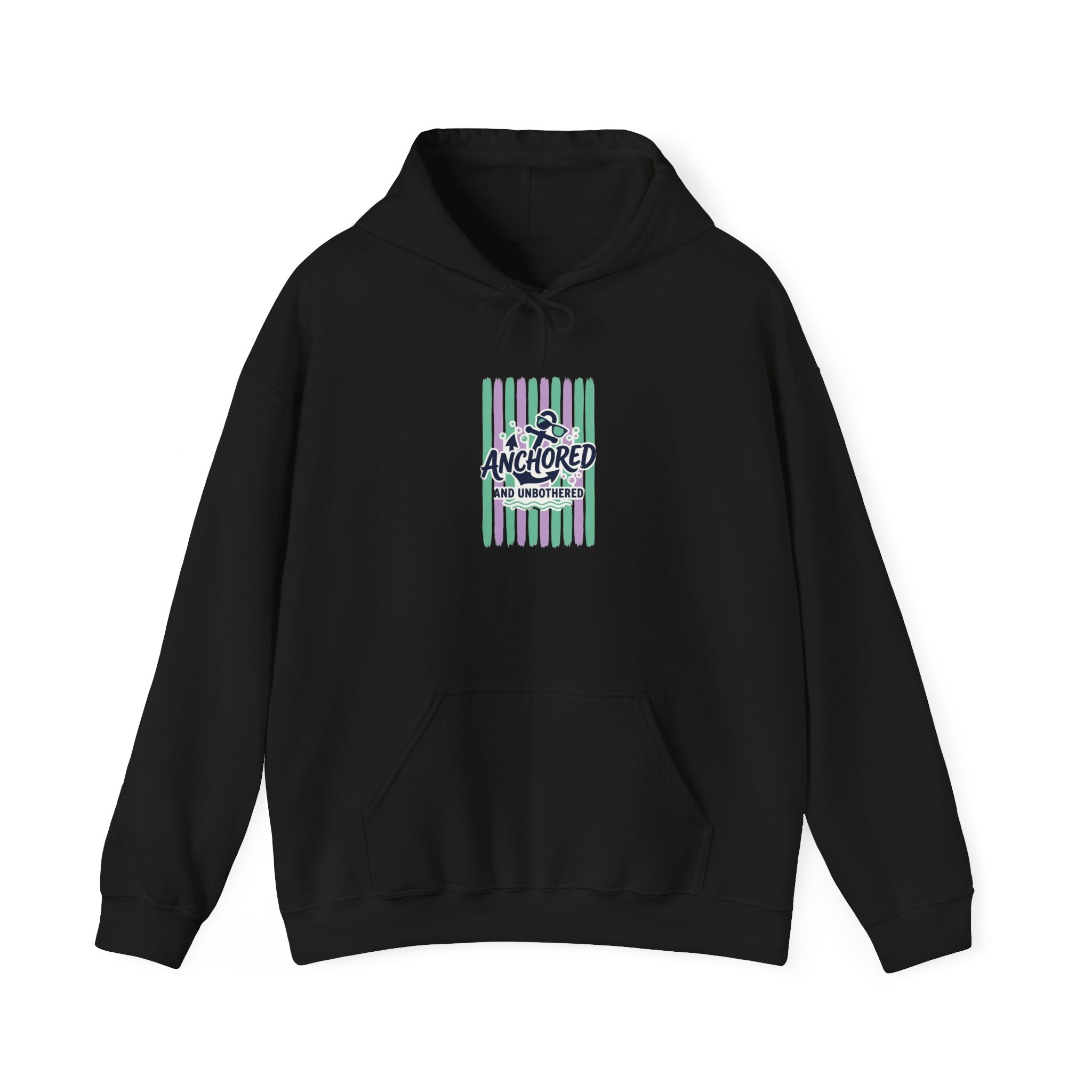 Anchored Nautical Hoodie | Cruise Vacation, Tropical Stripes