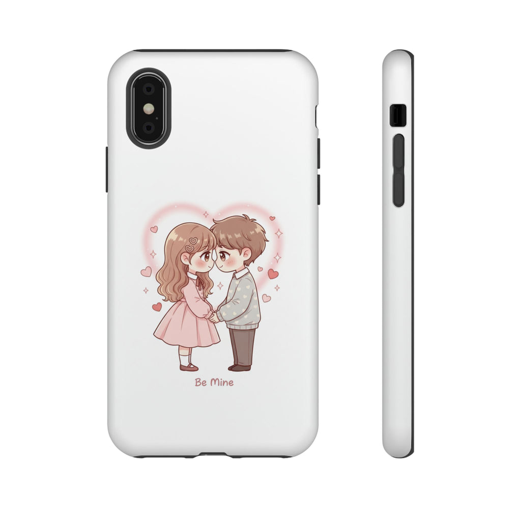 NDR™ Cute Couple "Be Mine" Phone Case. Romantic Valentine’s Protective Cover