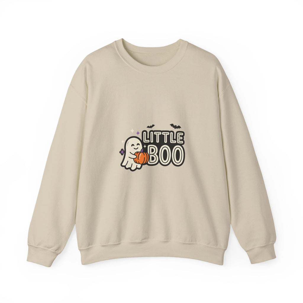 Little Boo Sweatshirt | Halloween Family Shirts, Cute Ghost Pumpkin Design