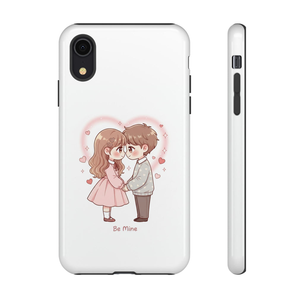 NDR™ Cute Couple "Be Mine" Phone Case. Romantic Valentine’s Protective Cover