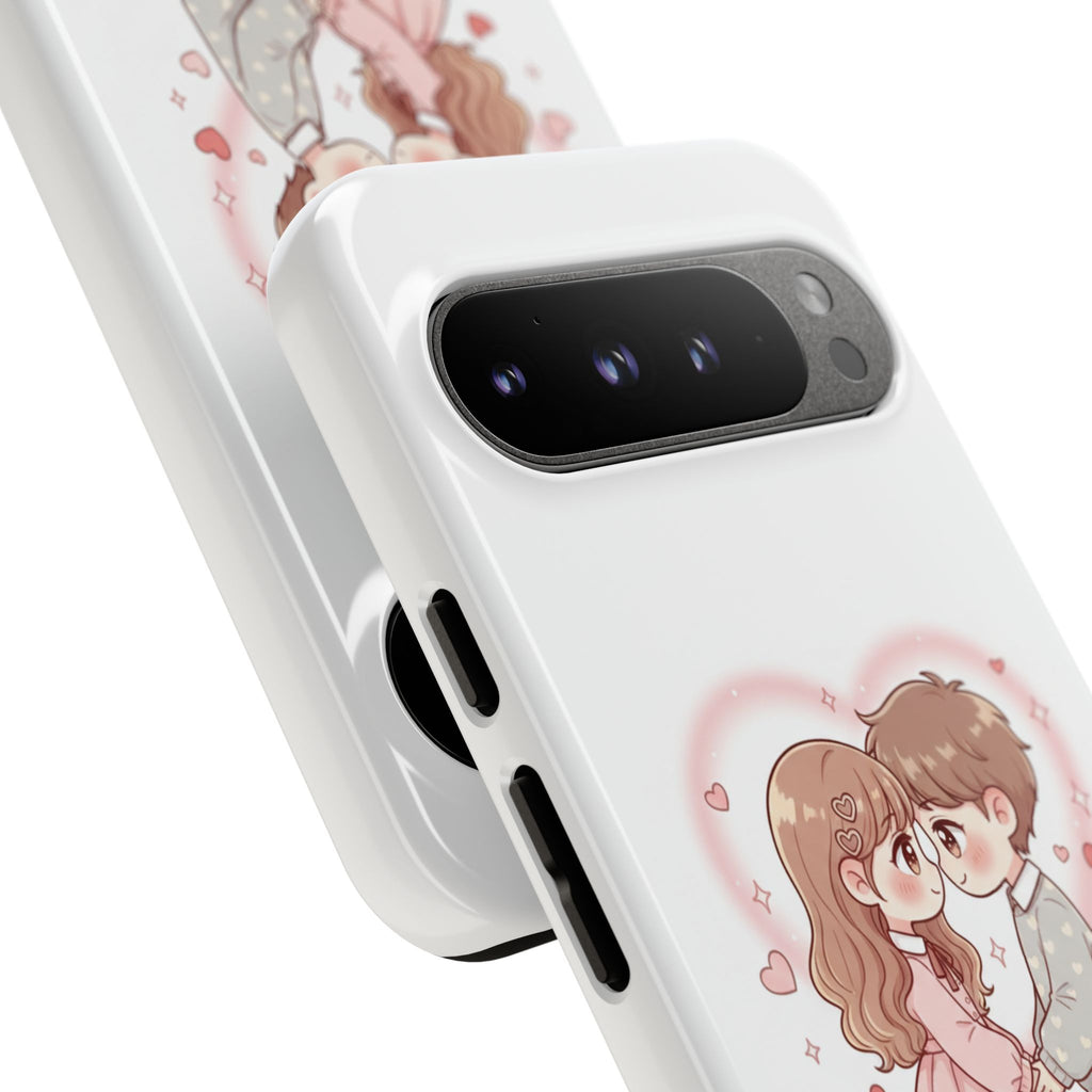 NDR™ Cute Couple "Be Mine" Phone Case. Romantic Valentine’s Protective Cover