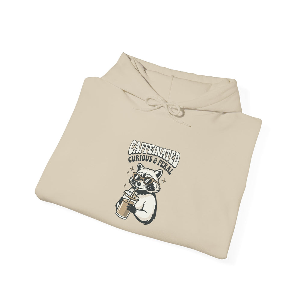 Feral Raccoon Moonlit Wilderness Hoodie | Celestial Trash-Panda Aesthetic