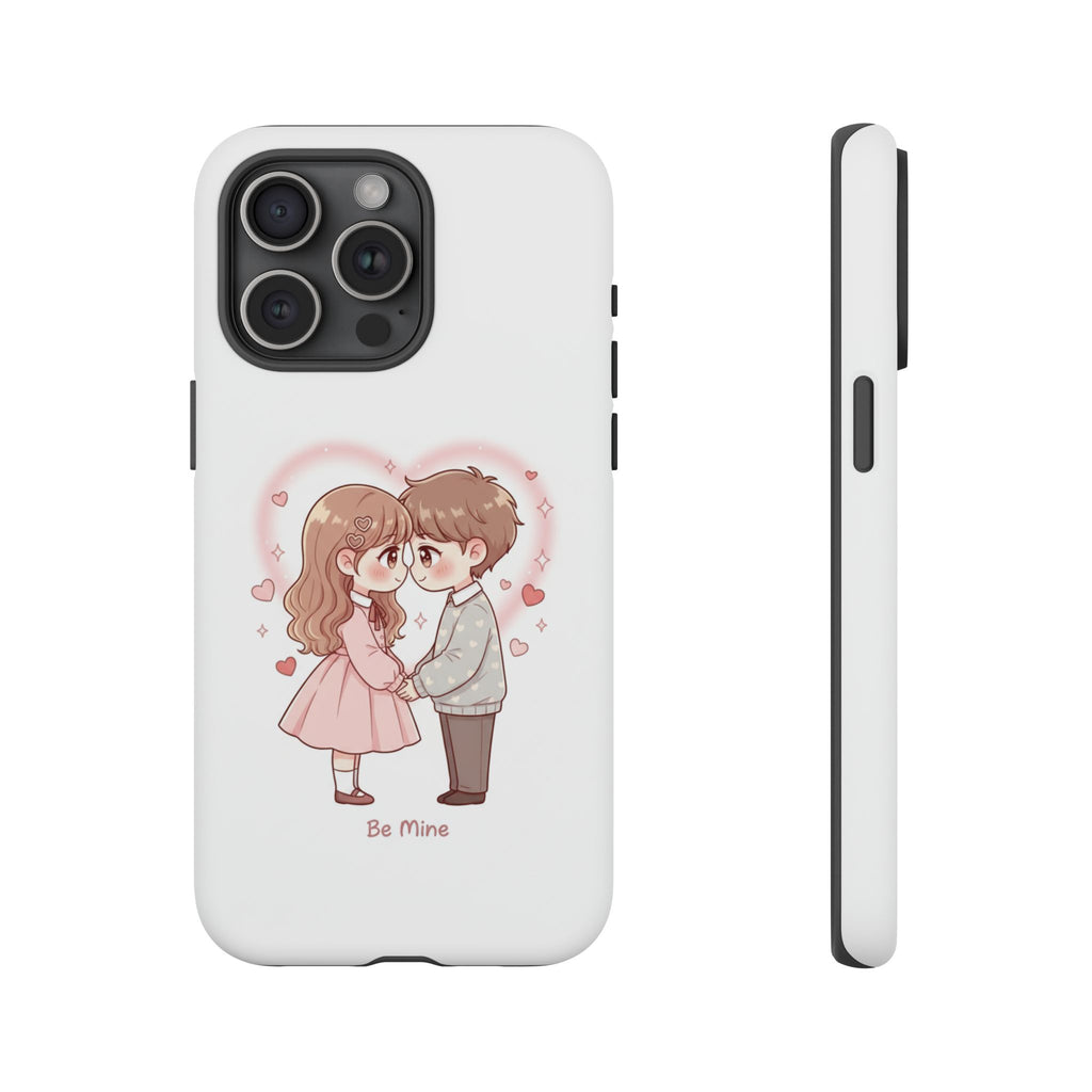 NDR™ Cute Couple "Be Mine" Phone Case. Romantic Valentine’s Protective Cover