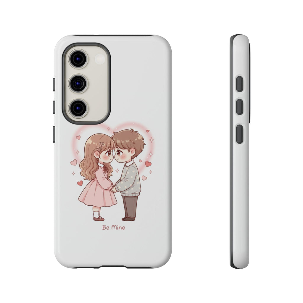 NDR™ Cute Couple "Be Mine" Phone Case. Romantic Valentine’s Protective Cover