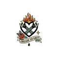 Grease and Grit Heart Wrench Sticker | Traditional Tattoo-Inspired, Flame & Rose Kiss-Cut