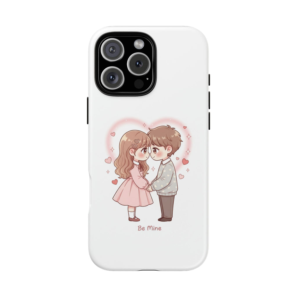 NDR™ Cute Couple "Be Mine" Phone Case. Romantic Valentine’s Protective Cover