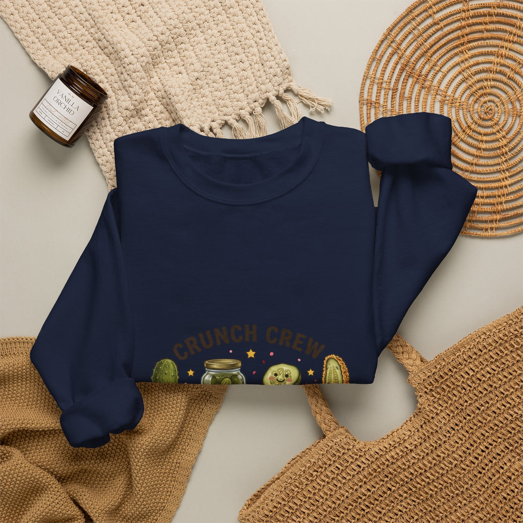 Crunch Crew Pickle Crewneck Sweatshirt | Pickles, Snack Sip Repeat