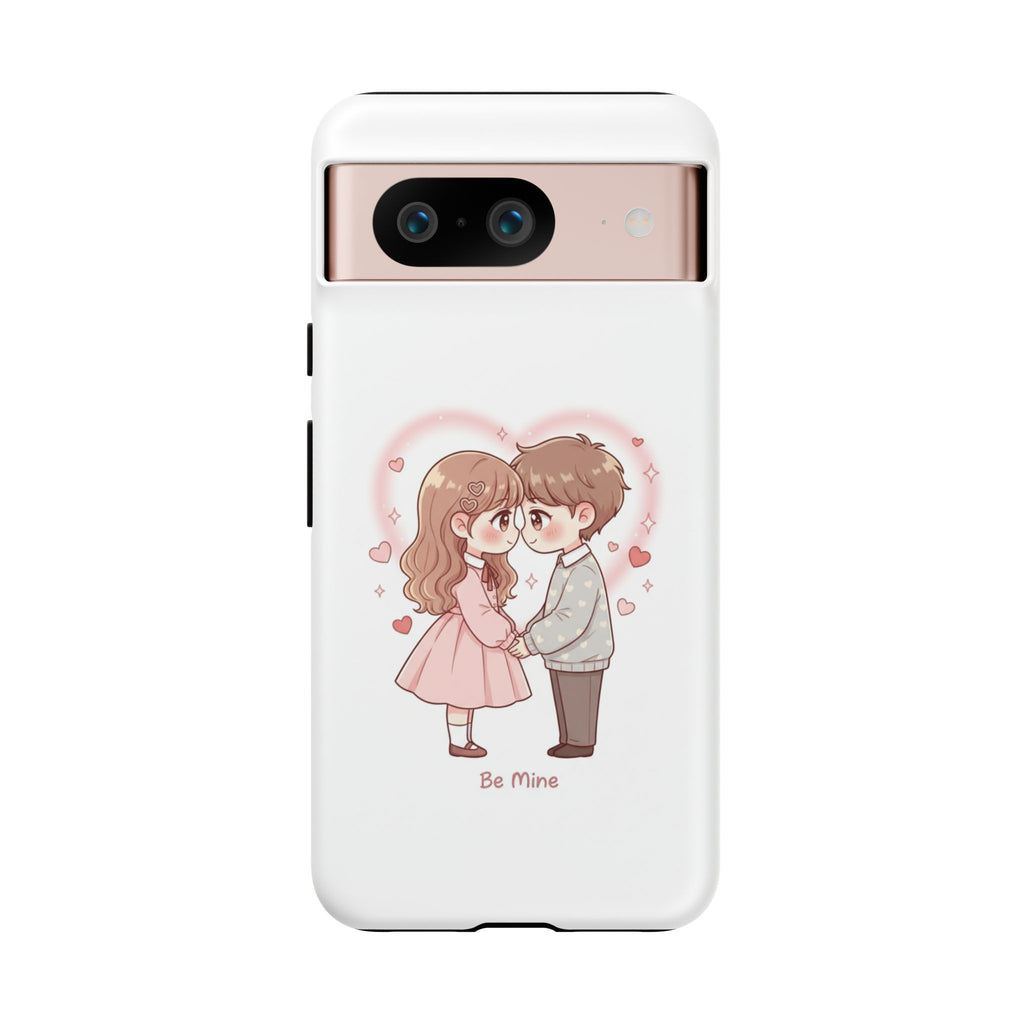NDR™ Cute Couple "Be Mine" Phone Case. Romantic Valentine’s Protective Cover