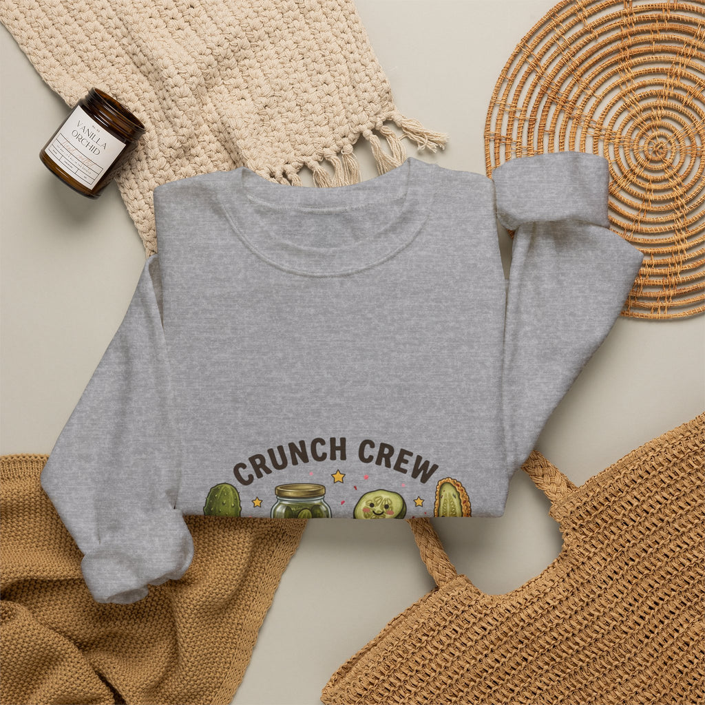 Crunch Crew Pickle Crewneck Sweatshirt | Pickles, Snack Sip Repeat