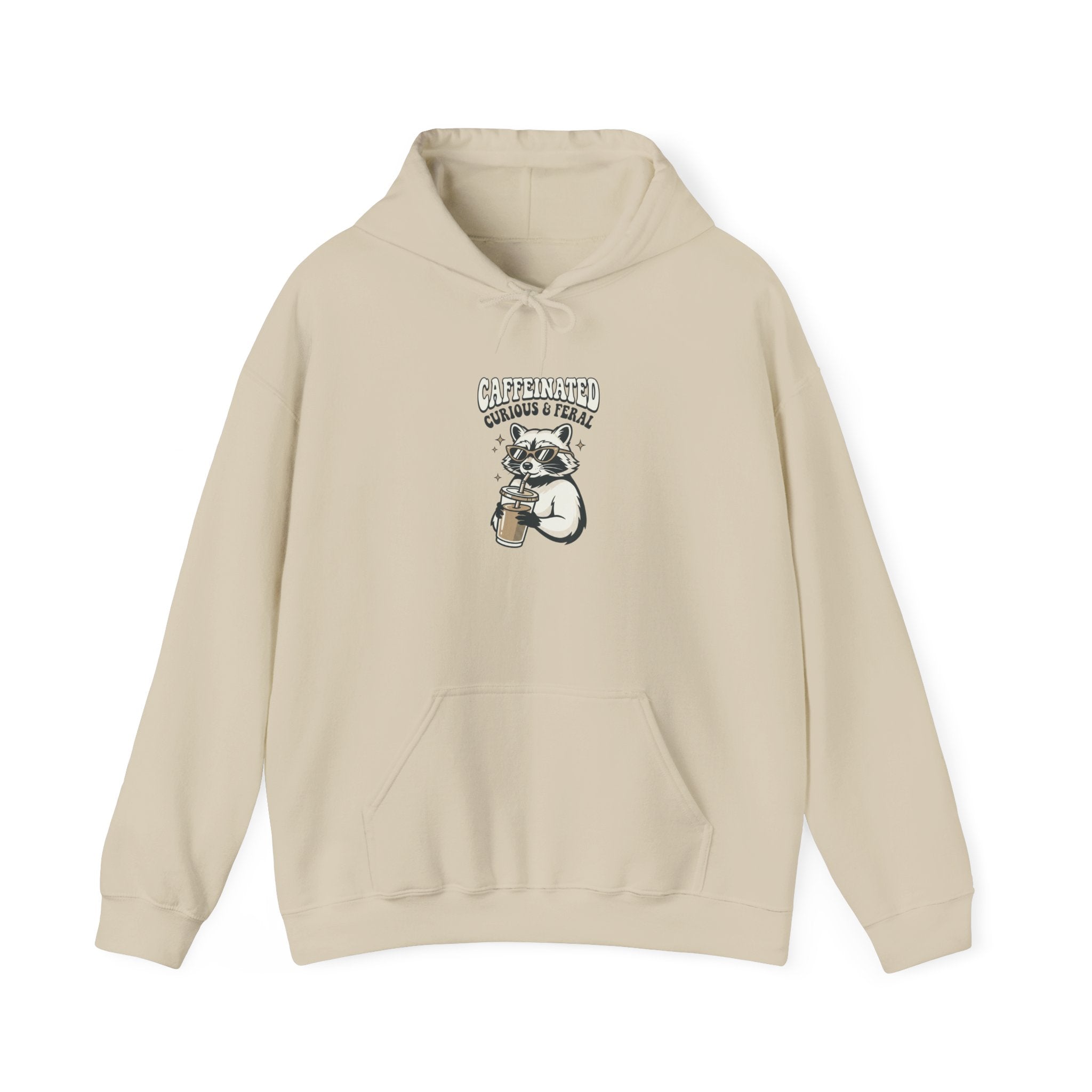 Feral Raccoon Moonlit Wilderness Hoodie | Celestial Trash-Panda Aesthetic