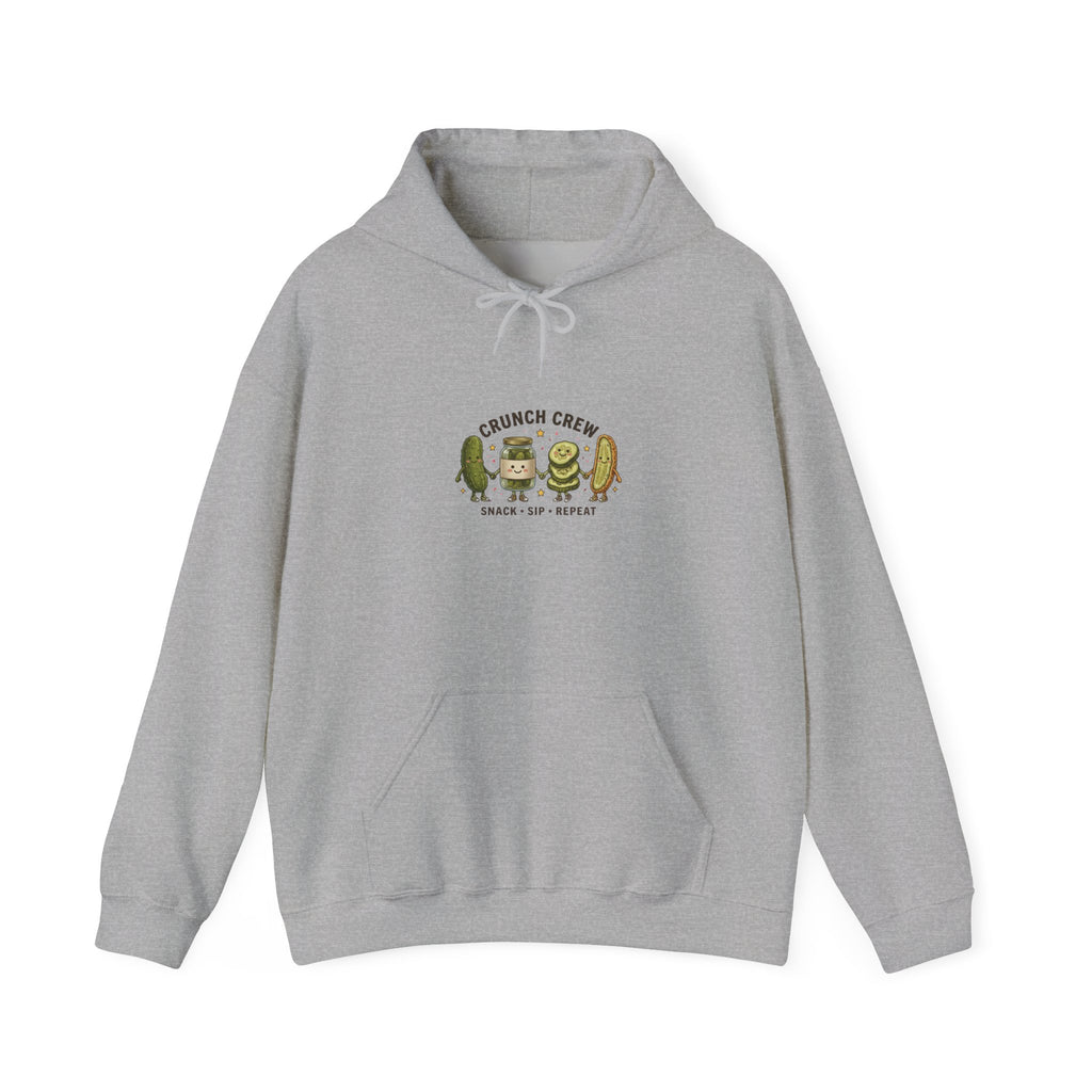 Crunch Crew Pickles Hoodie | Funny Pickle Graphic, Retro Snack Aesthetic