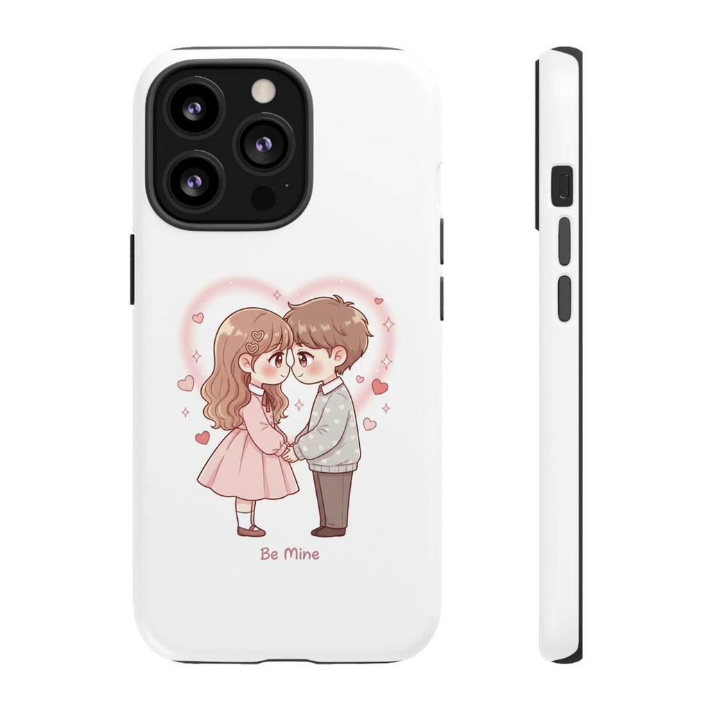 NDR™ Cute Couple "Be Mine" Phone Case. Romantic Valentine’s Protective Cover
