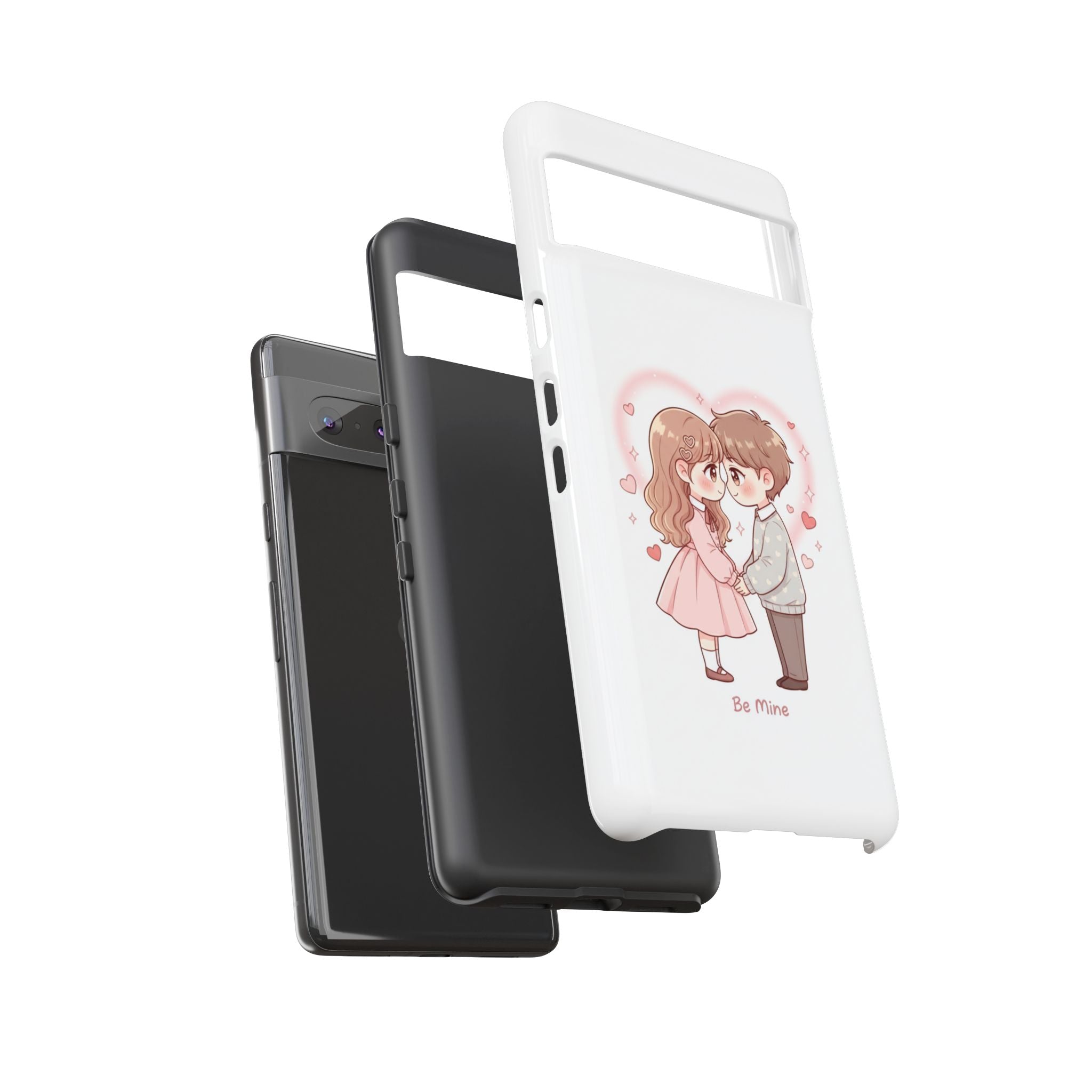 NDR™ Cute Couple "Be Mine" Phone Case. Romantic Valentine’s Protective Cover