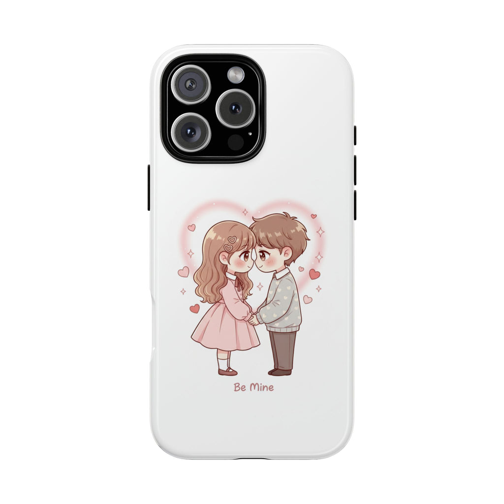 NDR™ Cute Couple "Be Mine" Phone Case. Romantic Valentine’s Protective Cover
