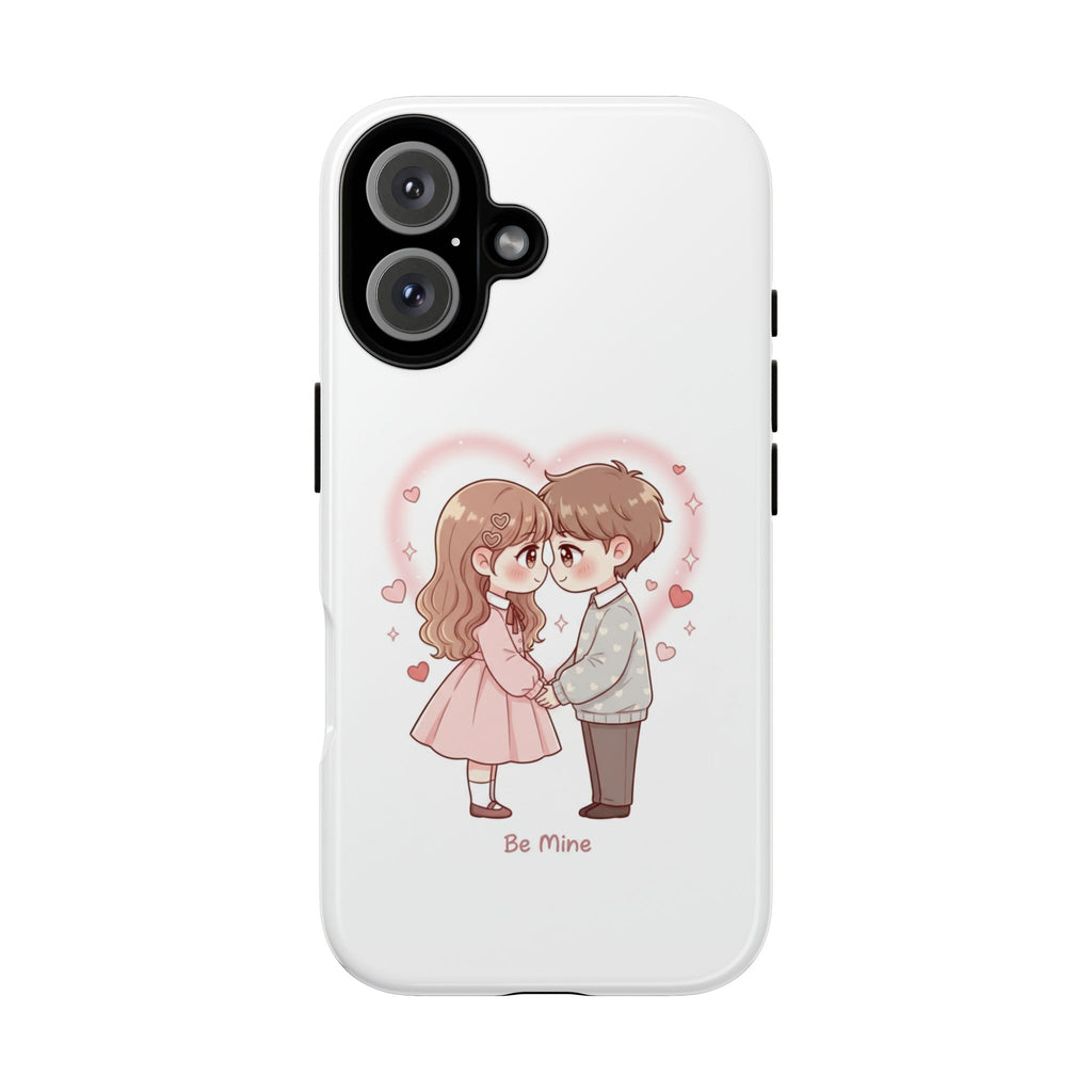 NDR™ Cute Couple "Be Mine" Phone Case. Romantic Valentine’s Protective Cover