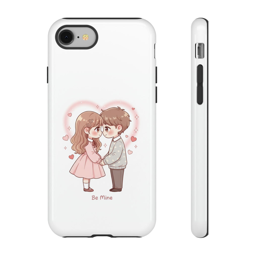 NDR™ Cute Couple "Be Mine" Phone Case. Romantic Valentine’s Protective Cover