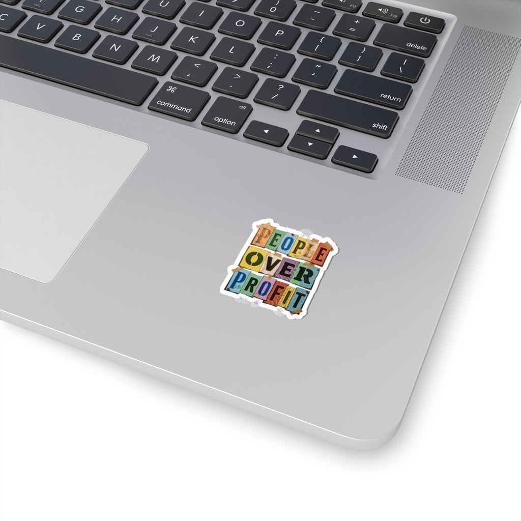 People Over Profit Sticker | Values-Led Statement, Social Justice Decal