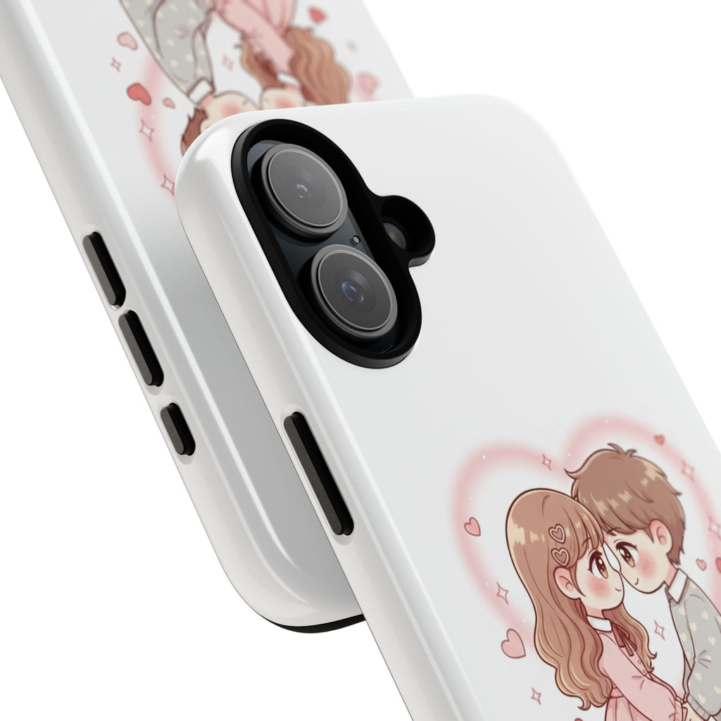 NDR™ Cute Couple "Be Mine" Phone Case. Romantic Valentine’s Protective Cover